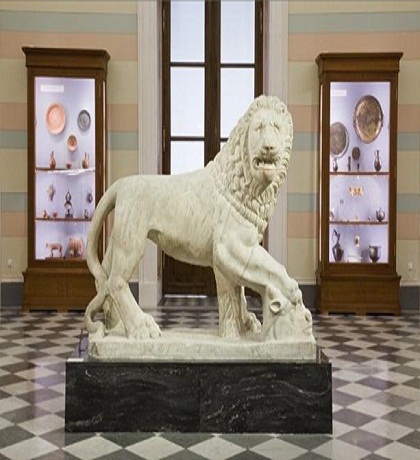 Reconstruction of the exhibition of ancient art of the State Hermitage