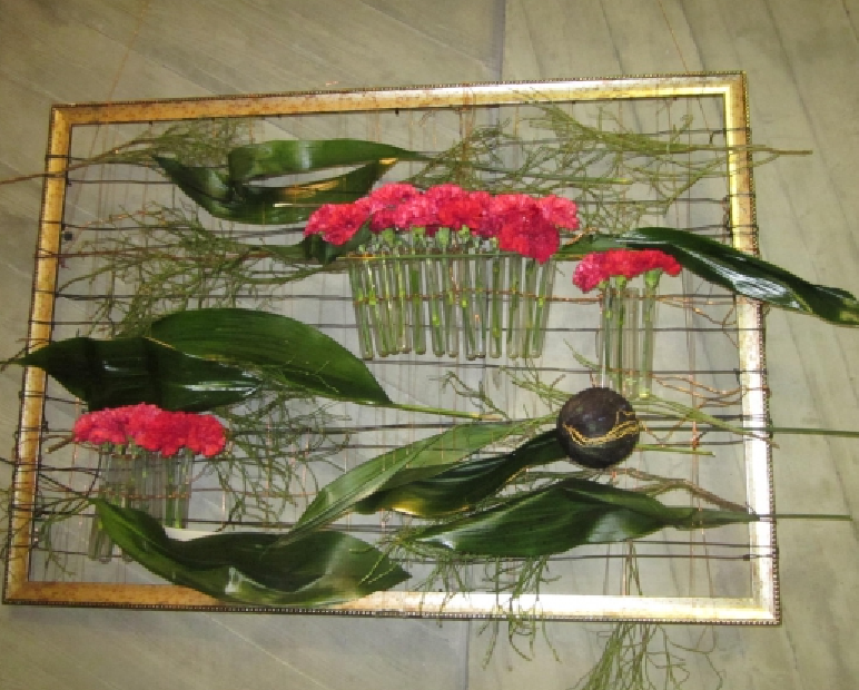 The annual May exhibition of floral compositions «Dedication»