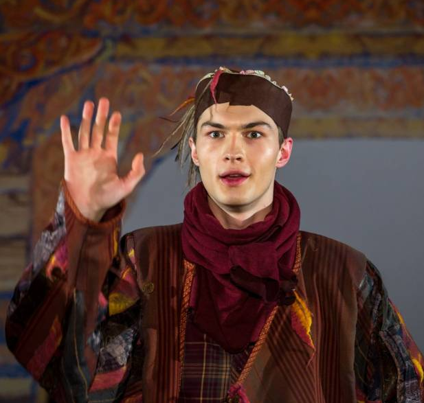 Performance on the play-mystery of N. K. Roerich “Mercy”