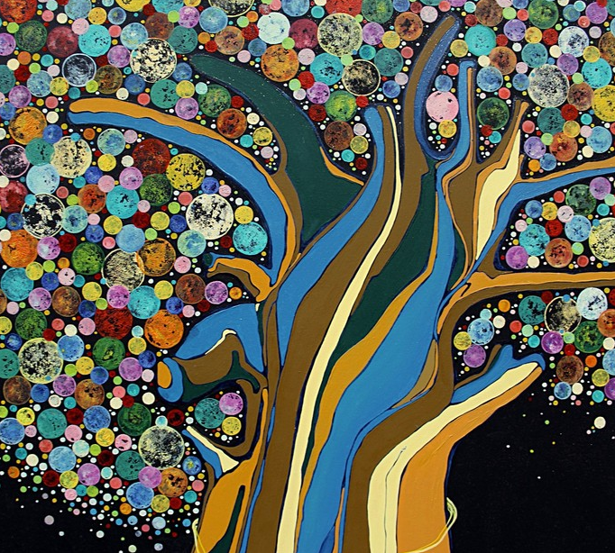 Выставка Анастасии Магдалиной «Дерево счастья»